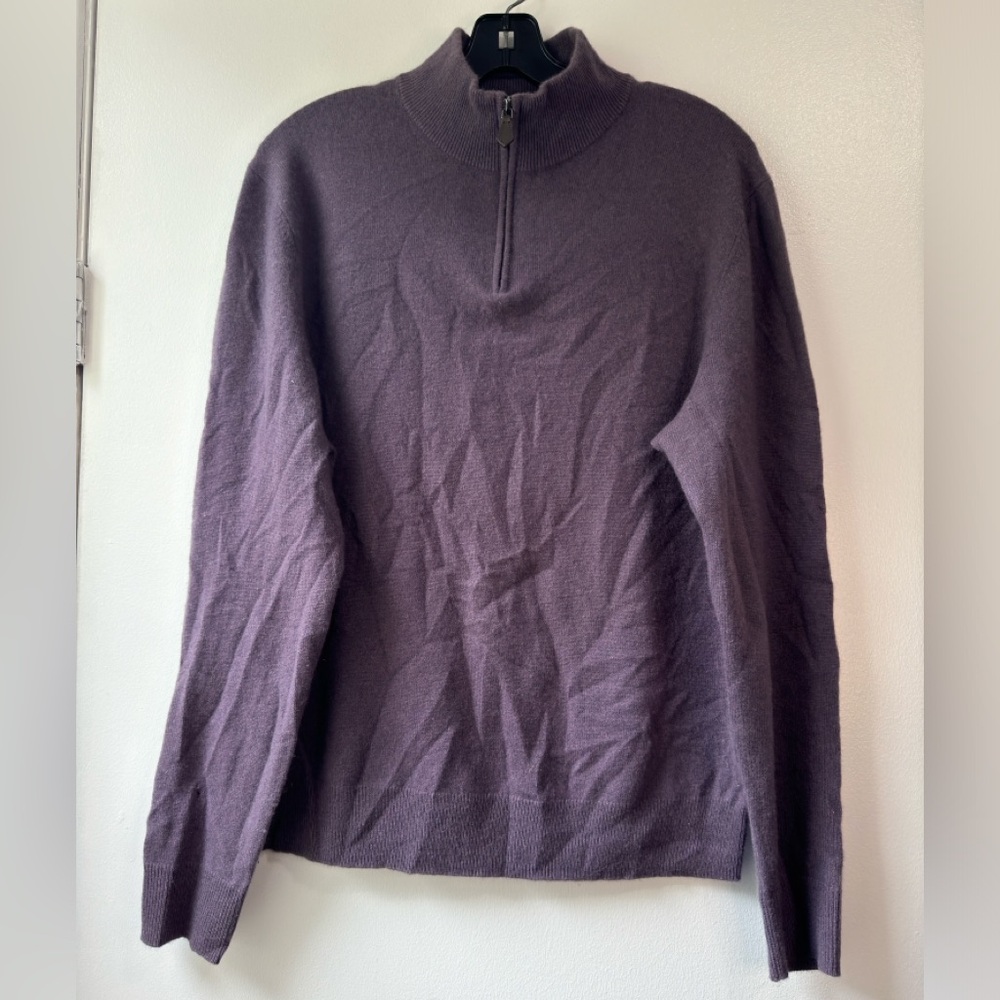 The Men’s Store Bloomingdale’s Cashmere Half Zip Sweater Size L